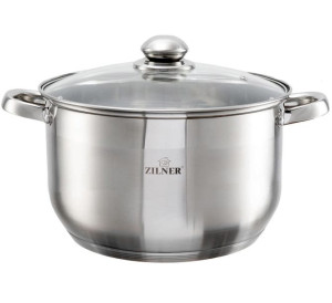Garnek Stalowy 10l 28cm Dno 5-warstw Zilner Zl-7309