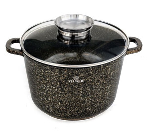 Garnek Marmurowy 6.2l 24cm Wysoki Zilner Gold Zl-7224
