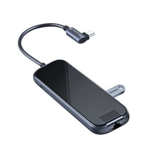 Adapter 6w1 Baseus Hub USB-C to 3x USB 3.0 + HDMI + USB-C PD + RJ45 Ethern