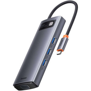 Baseus Metal Gleam Series stacja dokująca HUB 6 w 1 USB Typ C - 1 x HDMI /