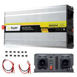Skyled Przetwornica 8000w Pełny Sinus 12v 230v Usb