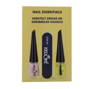 Nail Essentials zestaw olejek do paznokci 4ml + polerka + baza do paznokci
