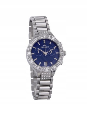 Zegarek Damski Bisset Zircone Stalowy