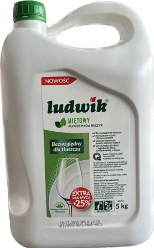 Płyn do mycia naczyń Ludwik mięta 5 l