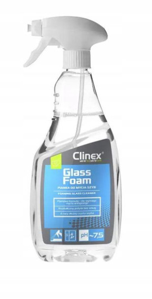 Clinex Glass Foam 650ml - pianka do mycia szyb