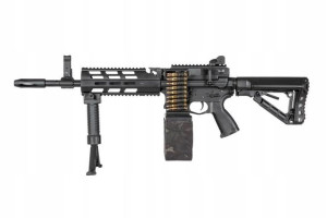 Replika karabinu maszynowego CM16 LMG Stealth