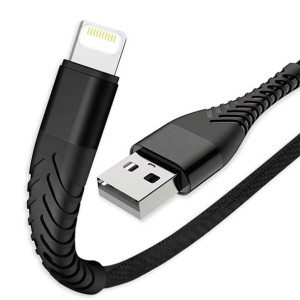 Kabel 2m Alogy Nylon Charging Cable USB do Lightning do ładowania Black