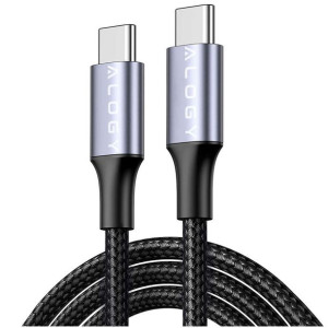 Kabel przewód 2m Alogy Nylon Fast Charging Cable USB-C do USB-C