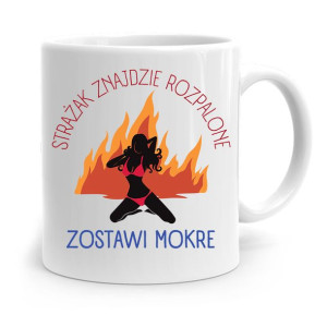 Kubek Prezent Dla Strażaka Znajdzie Rozpalone