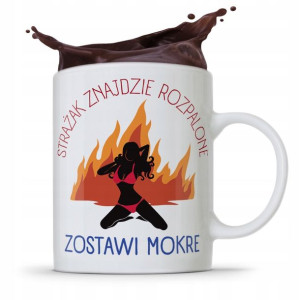 Kubek Prezent Dla Strażaka Znajdzie Rozpalone