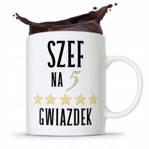 Kubek Prezent Dla Szefa Szef Na 5 Gwiazdek