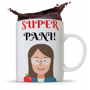 Kubek Prezent Dzień Nauczyciela Super Pani!