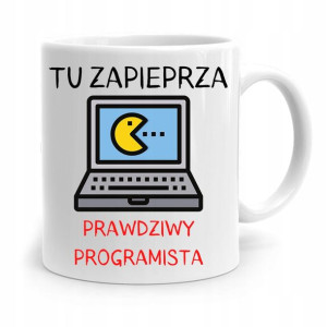 Kubek Prezent Informatyka Programisty Tu Zapieprza