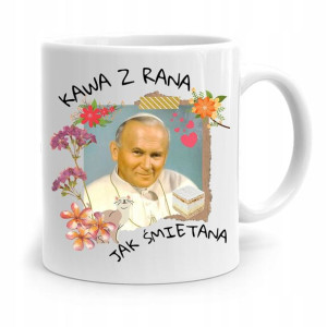 Kubek Prezent Jan Paweł Ii Papież Kawa Z Rana