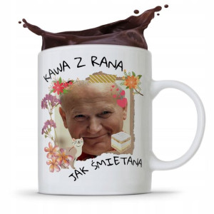 Kubek Prezent Jan Paweł Ii Papież Kawa Z Rana