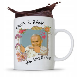 Kubek Prezent Jan Paweł Ii Papież Kawa Z Rana