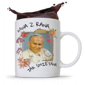 Kubek Prezent Jan Paweł Ii Papież Kawa Z Rana