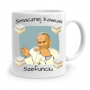 Kubek Prezent Jan Paweł Ii Papież Smacznej Kawusi