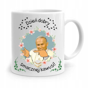 Kubek Prezent Jan Paweł Ii Papież Smacznej Kawusi