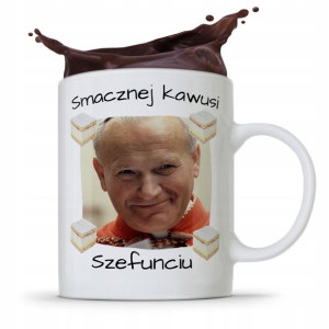 Kubek Prezent Jan Paweł Ii Papież Smacznej Kawusi