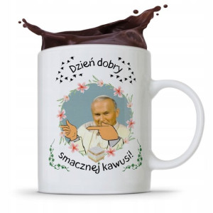 Kubek Prezent Jan Paweł Ii Papież Smacznej Kawusi