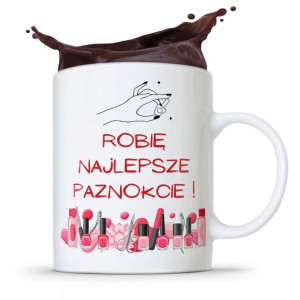 Kubek Prezent Kosmetyczki Najlepsza Paźnokcie