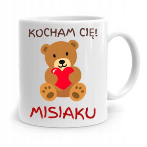 Kubek Prezent Na Walentynki Kocham Cię Misiaku