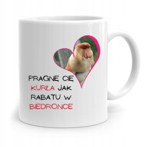 Kubek Prezent Na Walentynki Pragnę Cię Jak Rabatu