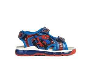 Geox Sandały C4226 Navy/royal Spiderman Światełka