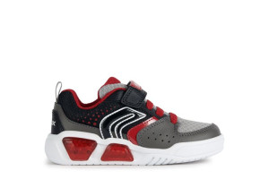 Sneakersy Geox Lights J35gva011fec0051 Grey/red 28