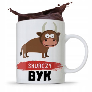 Kubek Prezent Śmieszny Zabawny Skurczy Byk