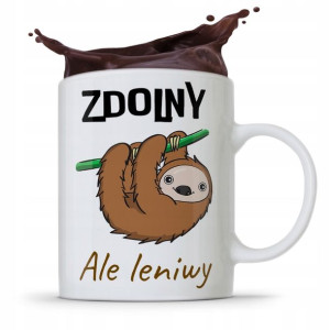 Kubek Prezent Śmieszny Zabawny Zdolny Ale Leniwy