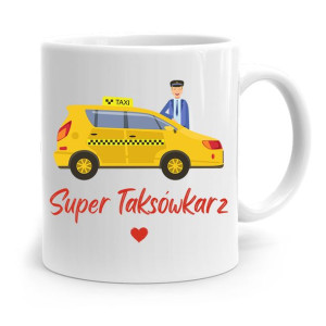 Kubek Prezent Taksówkarza Super Taksówkarz
