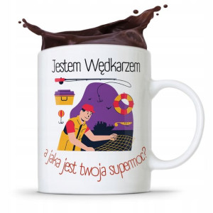Kubek Prezent Wędkarza Rybaka Jestem Wędkarzem