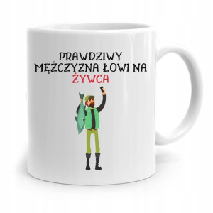 Kubek Prezent Wędkarza Rybaka Łowi Na Żywca