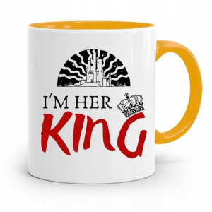Kubek Prezent Żółty Dla Chłopaka I'm Her King