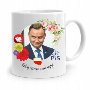 Kubek Prezydenta Andrzej Duda Pis Ostry Cień Mgły