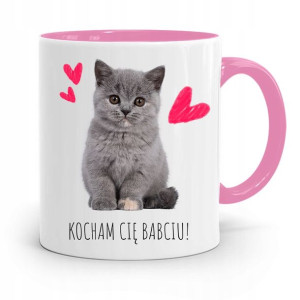 Kubek Różowy Dla Babci Kocham Cię Babciu