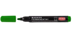 Marker Permanentny Okragły Zielony