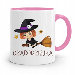 Kubek Różowy Dla Dzieci Córki Czarodziejka +imię