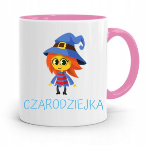 Kubek Różowy Dla Dzieci Córki Czarodziejka +imię