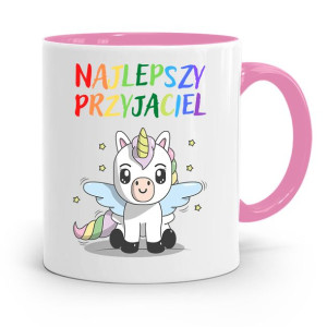 Kubek Różowy Dla Dzieci Najlepszy Przyjaciel +imię