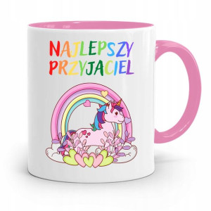Kubek Różowy Dla Dzieci Najlepszy Przyjaciel +imię