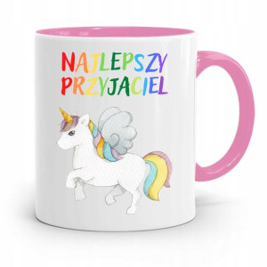 Kubek Różowy Dla Dzieci Najlepszy Przyjaciel +imię