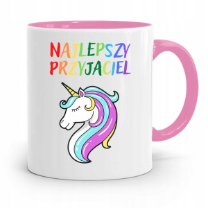 Kubek Różowy Dla Dzieci Najlepszy Przyjaciel +imię