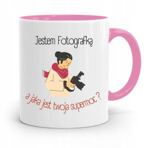 Kubek Różowy Dla Fotografa Jestem Fotografką