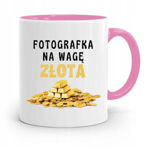Kubek Różowy Dla Fotografa Na Wagę Złota Prezent