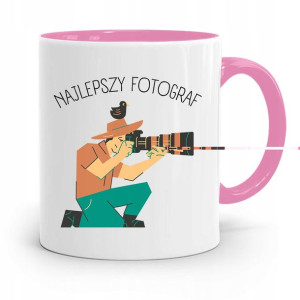 Kubek Różowy Dla Fotografa Najlepszy Fotograf