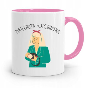 Kubek Różowy Dla Fotografa Najlepszy Fotografka
