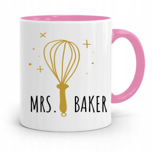 Kubek Różowy Dla Piekarza Mrs Baker Prezent